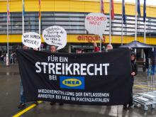 Soliaktion gegen Entlassungen bei IKEA Piacenza