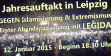 „Legida“-Werbung.