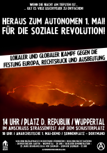 Heraus zum Autonomen 1. Mai in Wuppertal!