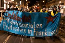 Solidarität mit den sozialen Protesten in Frankreich!