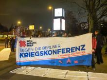 Protest gegen die Berlin Security Conference 