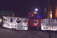 Solifoto auf der Tanzdemo "Bass gegen Hass" am 10.12.19 in Herne