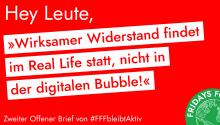 Banner zum Zweiten Offenen Brief von #FFFbleibtAktiv Banner zum Zweiten Offenen Brief von #FFFbleibtAktiv