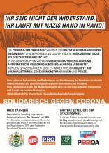 Informationsplakat zu den 'Freien Sachsen'
