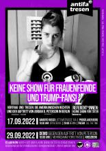 Keine Show für Frauenfeinde und Trump-Fans! Vortrag zum Auftritt von Jordan B. Peterson und zur amerikanischen Rechten 