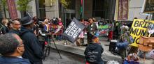 Free Mumia rally outside Philly court, Oct. 26, 2022