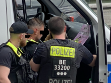 Berliner Polizei bei der Weiterbildung
