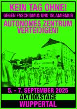 Kein Tag ohne! Aktionstage vom 5. bis 7. September in Wuppertal