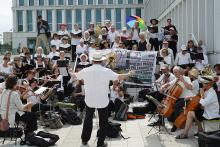 Lebenslaute - Konzert am 8. August 2025 auf der Baustelle des Bundespolizeipräsidiums in Potsdam