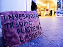 Lila Papptafel: Investorenträume platzen lassen!