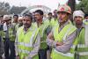 Leiharbeiter des Zementwerkes ACC in Jamul 