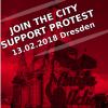13.02.2018 Dresden Antifa Protest