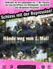 Plakat: Schluss mit der Repression – Hände weg vom 1.Mai!