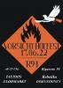 Poster mit Rotschwanz : Vorsicht Hoffest 17.06.22 R94 - ein jahr Brandschutzbegehung