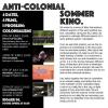 presentation of the anticolonial summer cinema with all the dates and movies