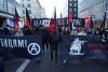 Anarchists at the demo in Berlin