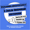 Versammlungsfreiheit und zivilen Ungehorsam verteidigen! Für die Einstellung aller Verfahren vom 21. November 2024